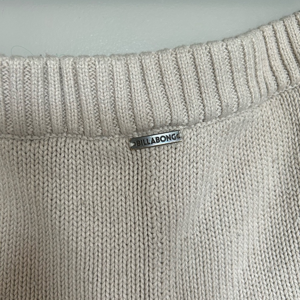 Billabong Cream High Waist Cozy Knit Shorts - Picture 4 of 4